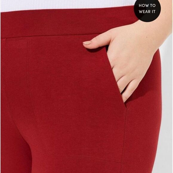 Torrid 6 Rhubarb full length pocket leggings - Picture 2 of 3